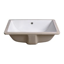 Cambridge Curved White Ceramic Undermount Basin